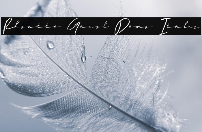 Rhoutte Ganol Demo Italic Example 1