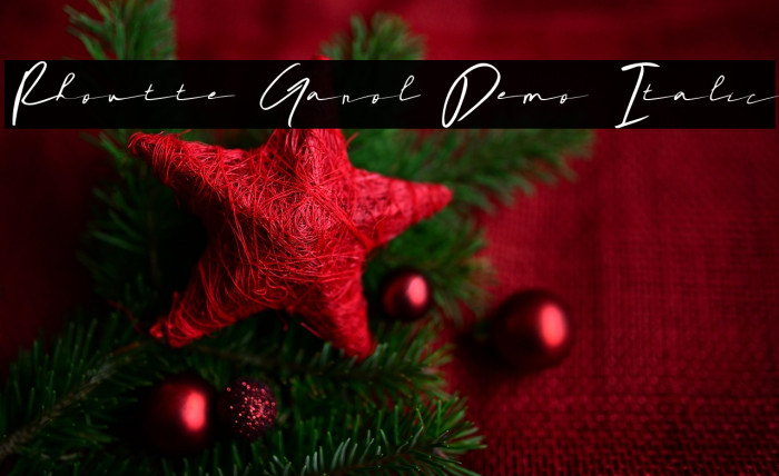 Rhoutte Ganol Demo Italic Example 2