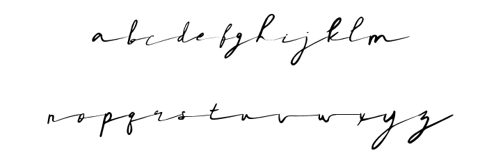 Rhoutte Ganol Demo Italic Font LOWERCASE
