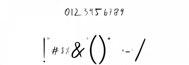 Rhoutte Ganol Demo Regular Font OTHER CHARS