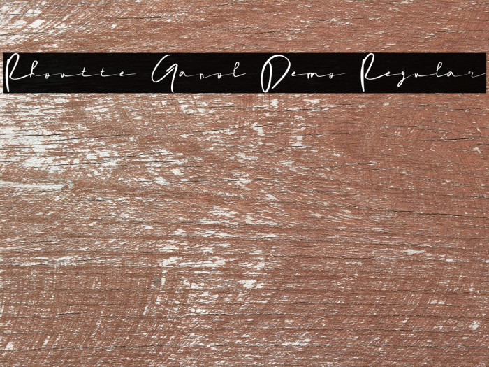 Rhoutte Ganol Demo Regular Example 1