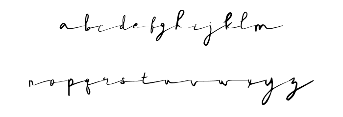 Rhoutte Ganol Demo Regular Font LOWERCASE