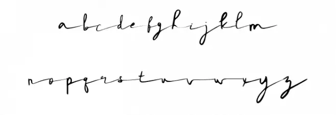 Rhoutte Ganol Demo Regular Font LOWERCASE