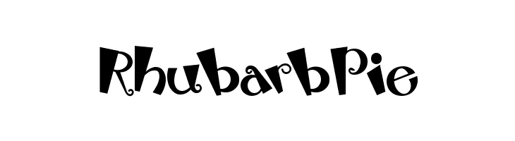 RhubarbPie  フリーフォントのダウンロード