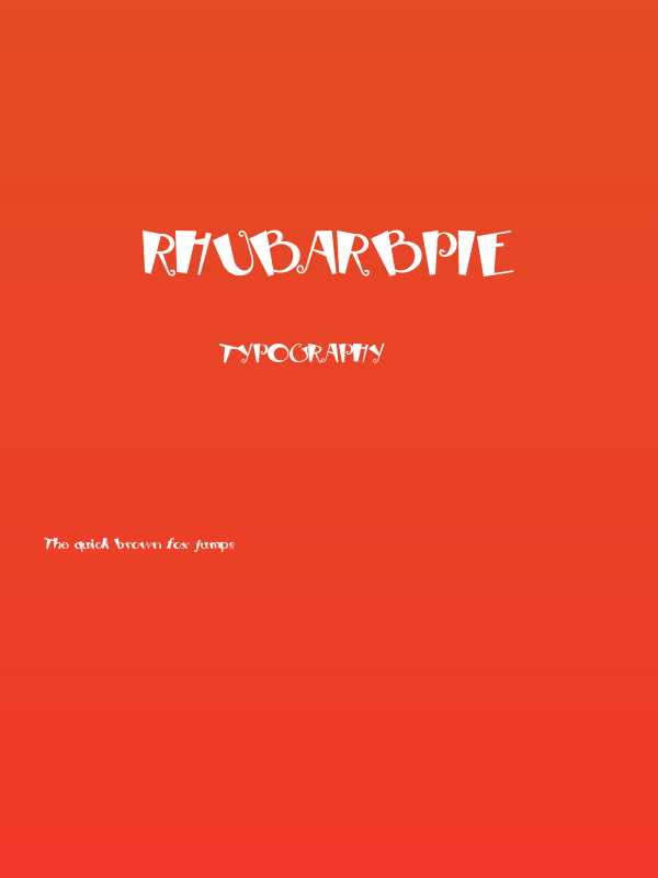 RhubarbPie Poster