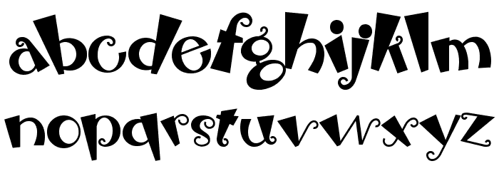 RhubarbPie Font LOWERCASE