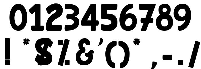 Rhum Banane Font OTHER CHARS