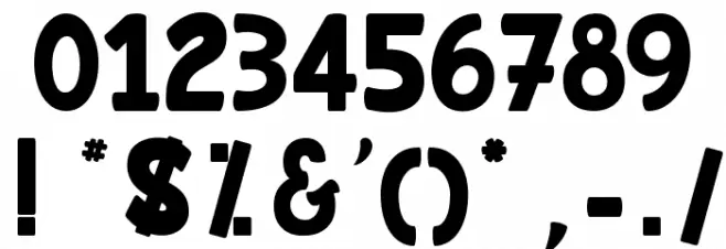 Rhum Banane Font OTHER CHARS