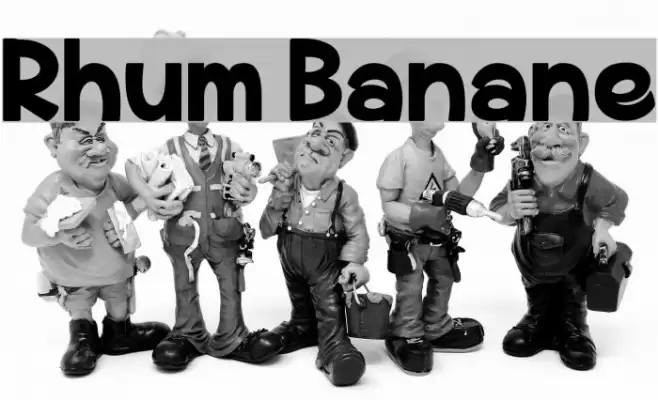 Rhum Banane Font examples