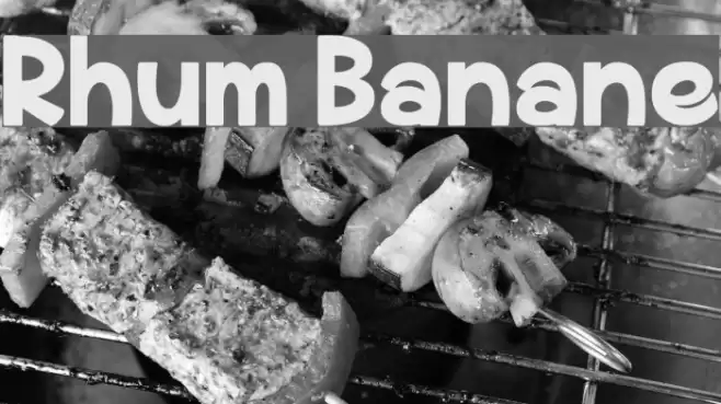Rhum Banane Font examples