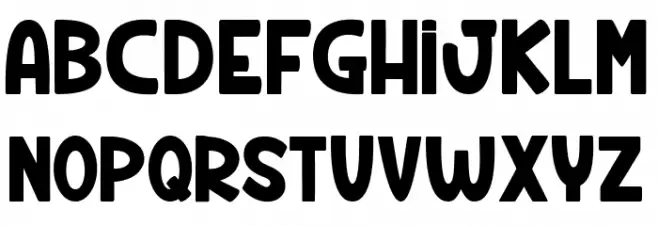Rhum Banane_PersonalUseOnly Шрифта ВЕРХНИЙ
