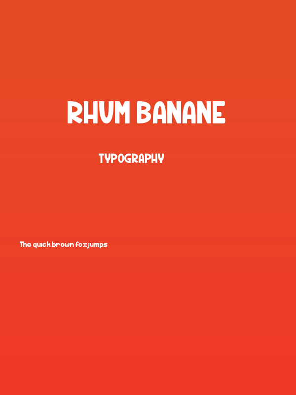 Rhum Banane Poster