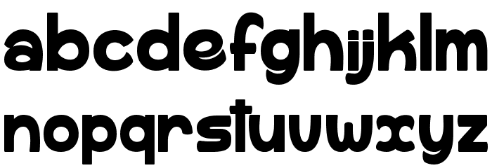 Rhum Banane Font LOWERCASE