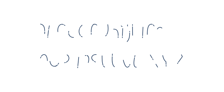 Rhuma Sinera Inline. Lowercase