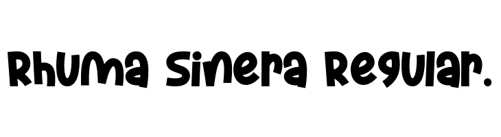 Rhuma Sinera Regular.  Frei Schriftart Herunterladen