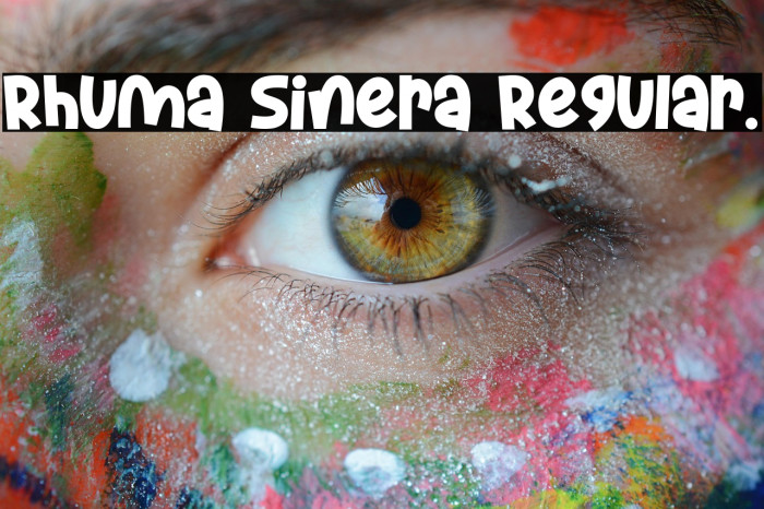 Rhuma Sinera Regular. Example 1