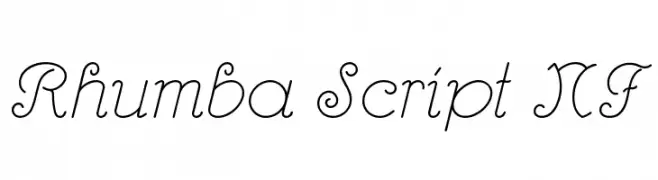 Rhumba Script NF  Frei Schriftart Herunterladen
