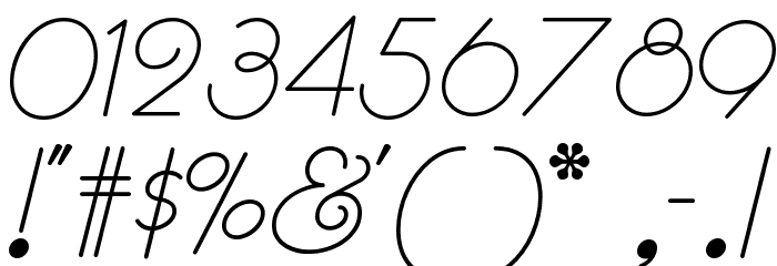 Rhumba Script NF Font OTHER CHARS