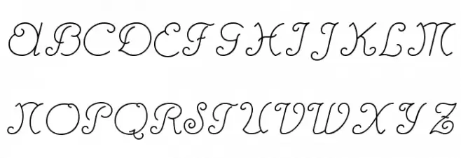 Rhumba Script NF Шрифта ВЕРХНИЙ