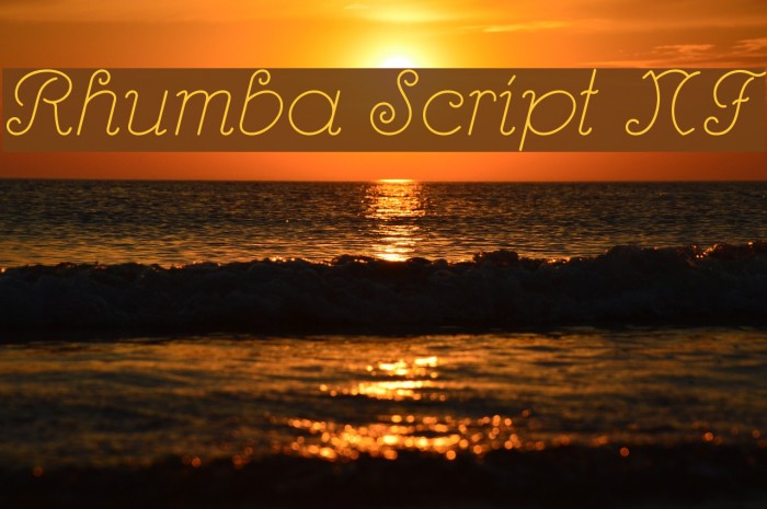 Rhumba Script NF Font examples