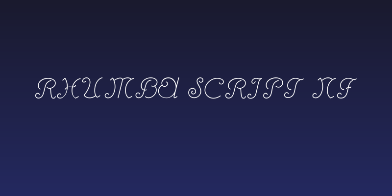 Rhumba Script NF Social Header