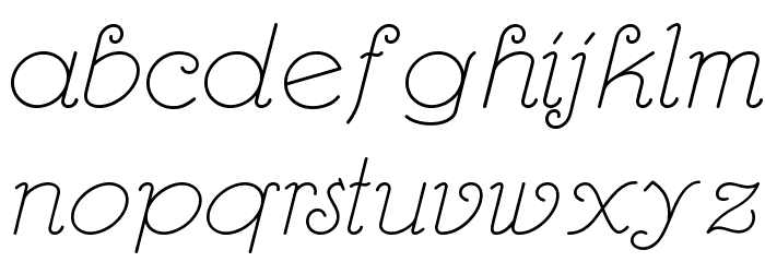 Rhumba Script NF Font LOWERCASE