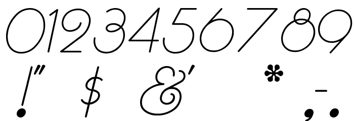RhumbaScript Font OTHER CHARS