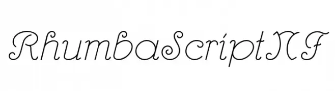 RhumbaScriptNF  Frei Schriftart Herunterladen