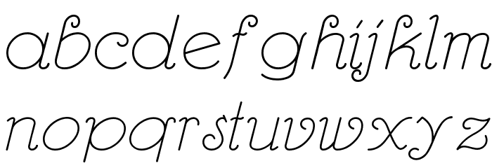 RhumbaScriptNF Font LOWERCASE