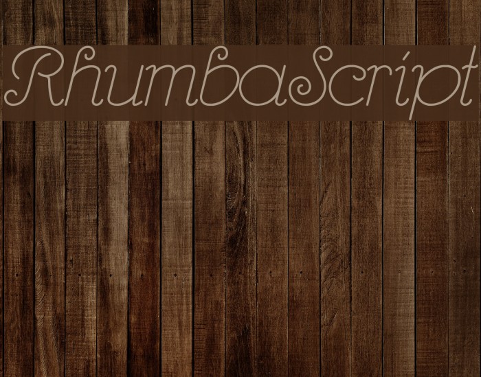 RhumbaScript Font examples