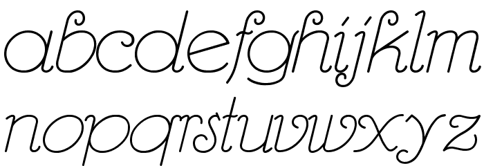 RhumbaScript Font LOWERCASE