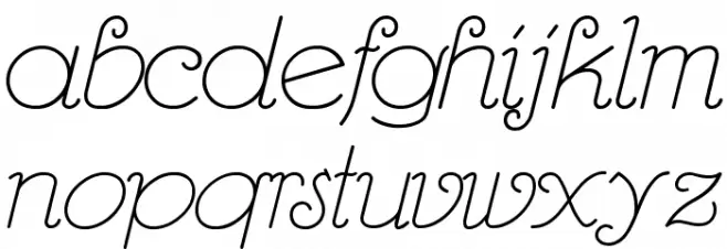 RhumbaScript Font Litere mici