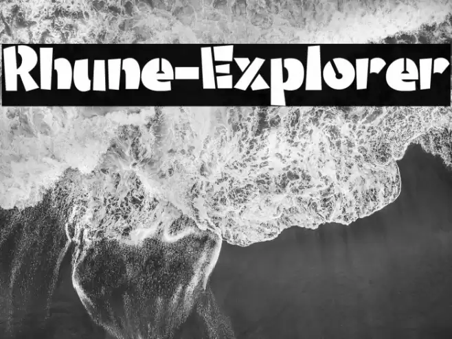Rhune-Explorer Font examples