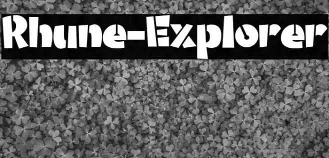 Rhune-Explorer Font examples