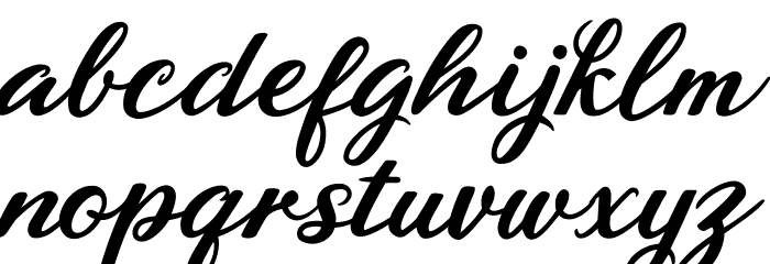 Rhyanie Lane Font LOWERCASE