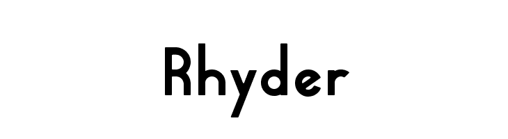 Rhyder  免费字体下载