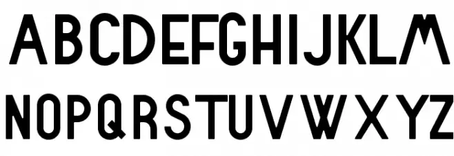 Rhyder Font UPPERCASE