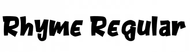 Rhyme Regular  Fuentes Gratis Descargar