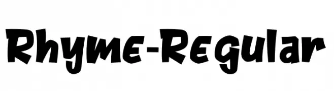 Rhyme-Regular  Frei Schriftart Herunterladen
