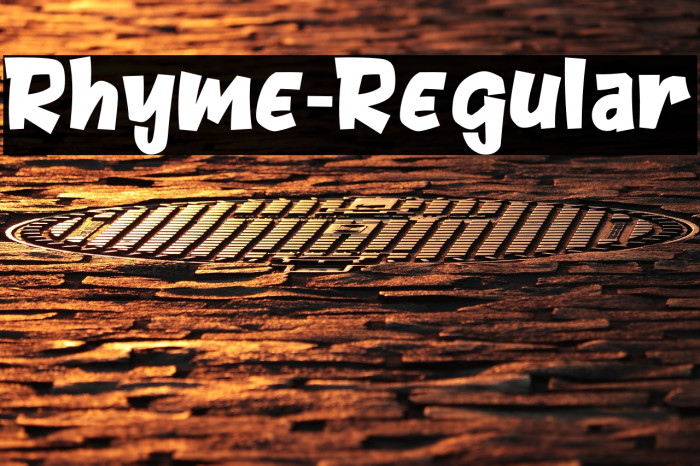 Rhyme-Regular Example 1