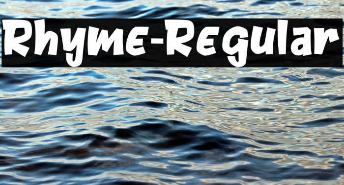 Rhyme-Regular Example 3