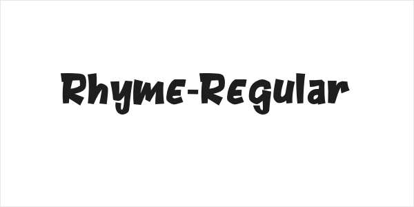 Rhyme-Regular Logo