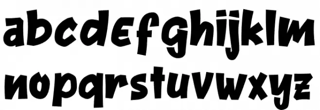 Rhyme-Regular Font Litere mici