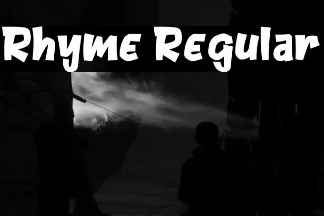 Rhyme Regular Font examples