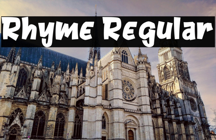 Rhyme Regular Example 3