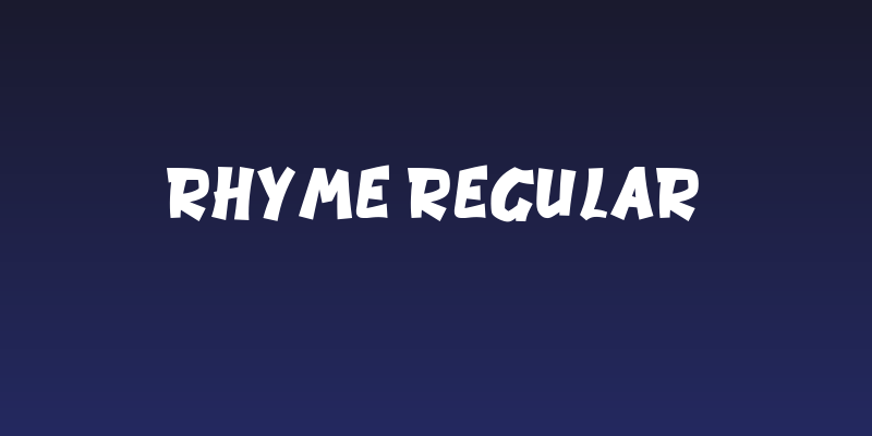 Rhyme Regular Social Header