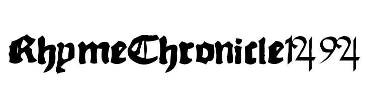 RhymeChronicle1494 Fonte