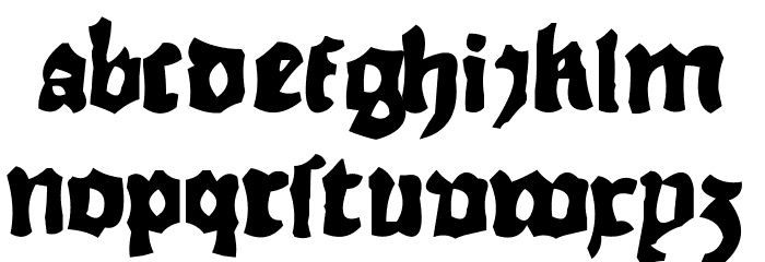 RhymeChronicle1494 Font LOWERCASE