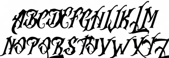 Rhymus Queen Шрифта ВЕРХНИЙ