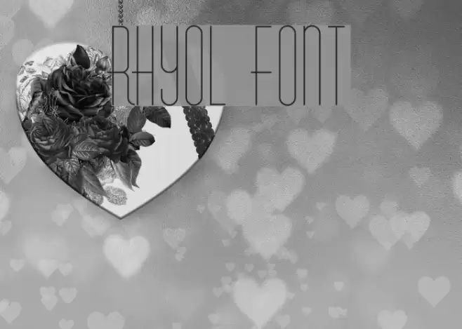 Rhyol Шрифта examples